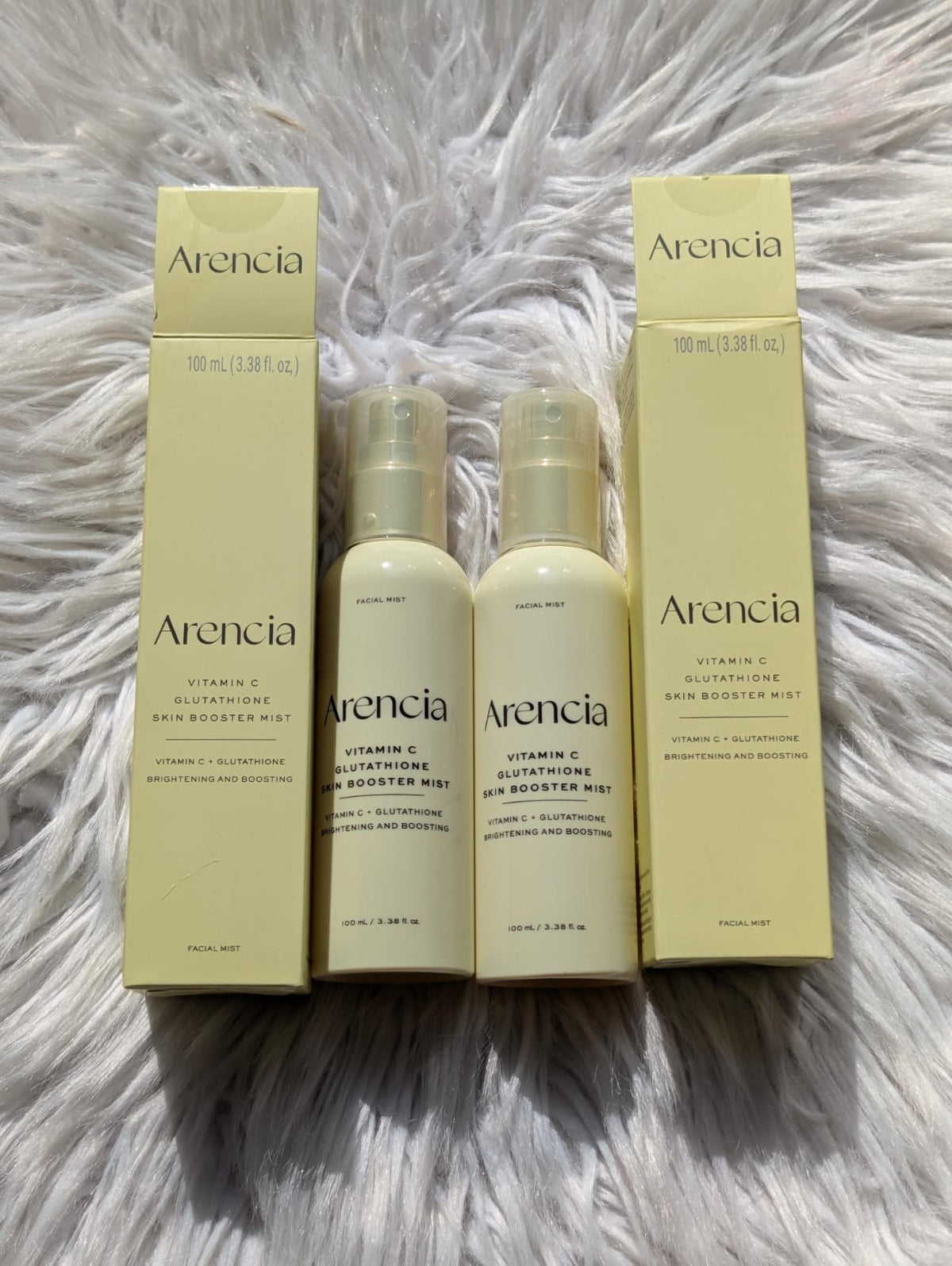 Original leftover Arencia Vitamin C Glutathione Skin Booster Mist 100ml
Made in Korea