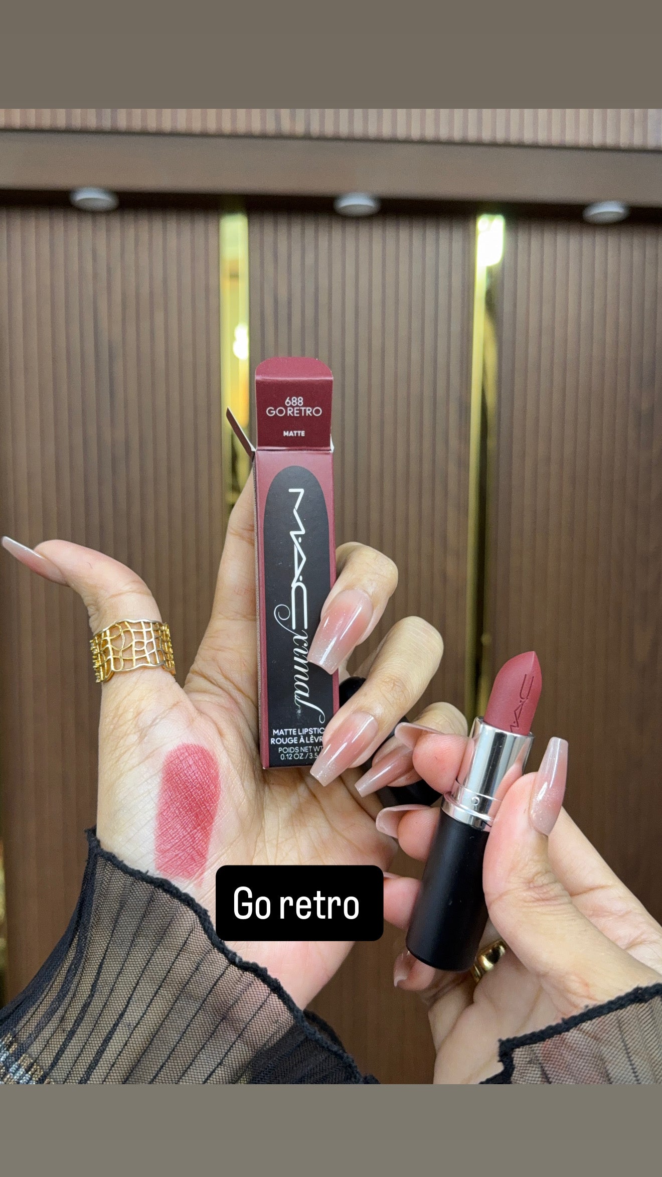 Original leftover MAC-style “MAC Cremesheen/Matte” lipsticks