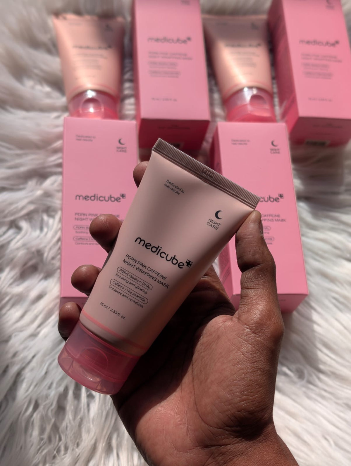 Original leftover Medicube - PDRN Pink Caffeine Night Wrapping Mask - 75ml