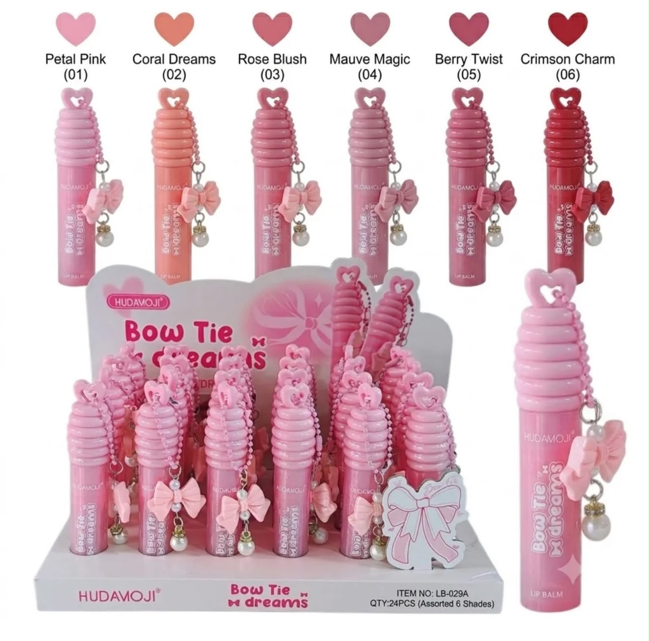 🎀✨ Hudamouji BOW TIE DREAMS LIP BALM ✨🎀