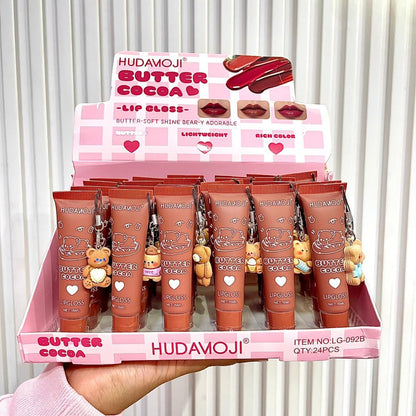Hudamoji “Teddy Bear” Cocoa Butter Velvet Matte Glosses