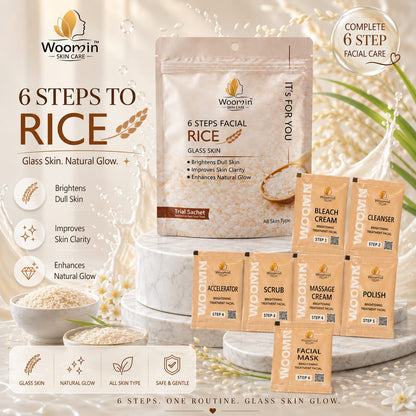 Woomin 6 steps trial facial kit