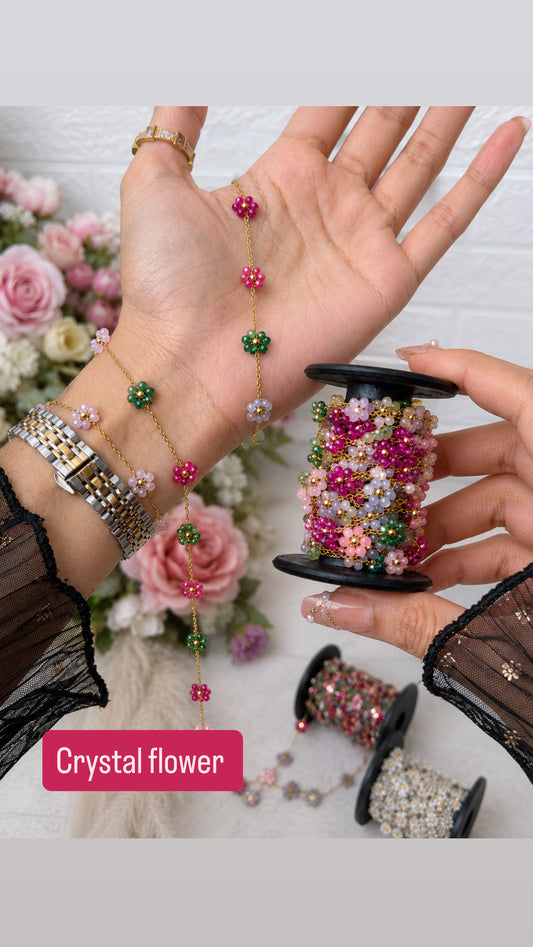 Permemant crystal flower