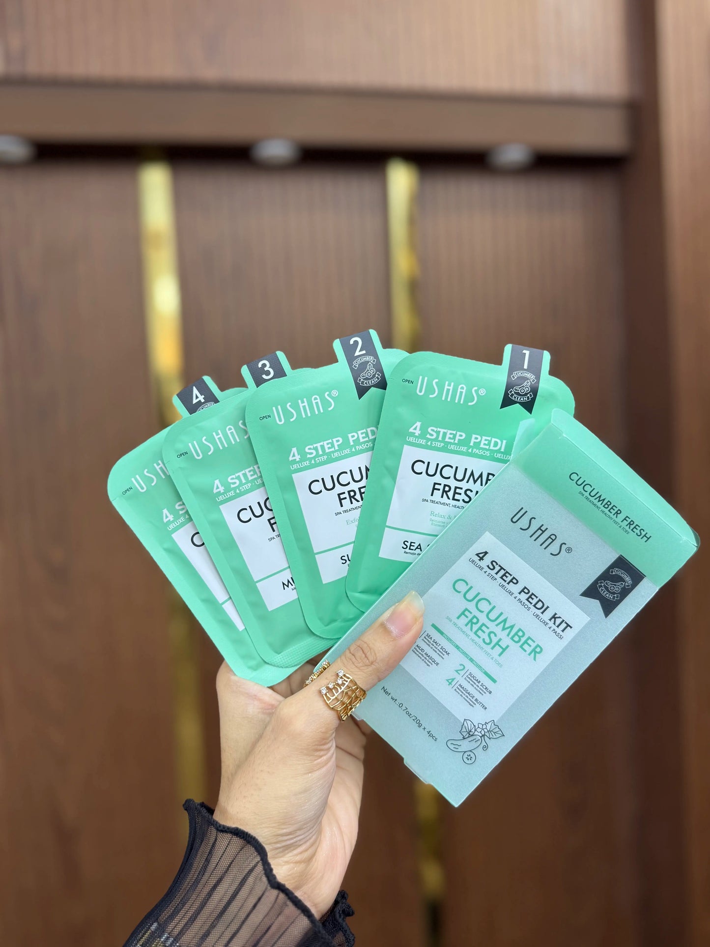 Ushas 4-Step Luxury Pedi Kit – Spa-Perfect Feet at Home