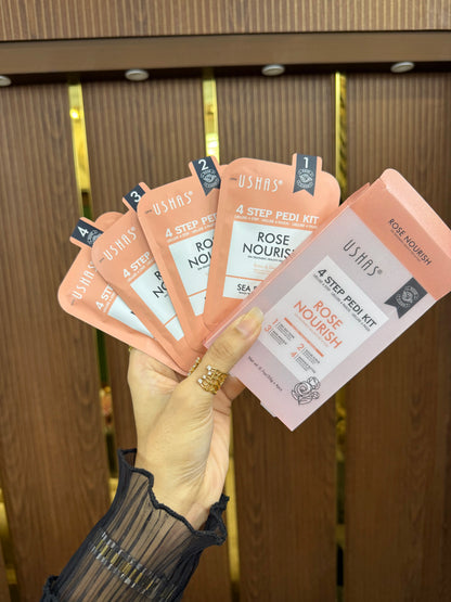 Ushas 4-Step Luxury Pedi Kit – Spa-Perfect Feet at Home