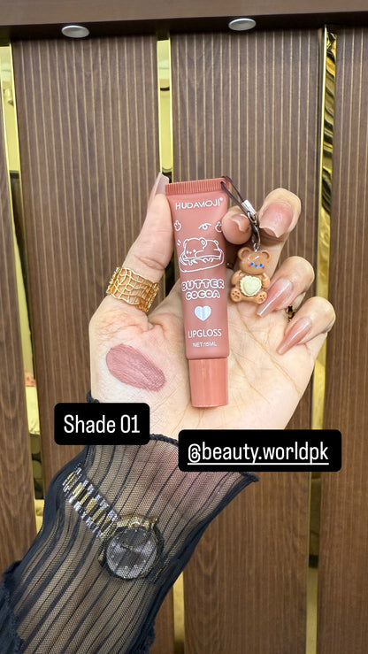 Hudamoji “Teddy Bear” Cocoa Butter Velvet Matte Glosses