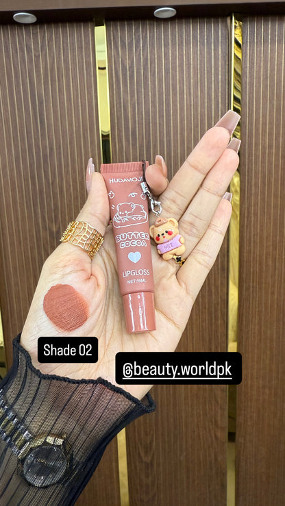 Hudamoji “Teddy Bear” Cocoa Butter Velvet Matte Glosses