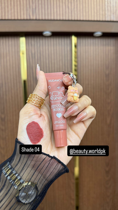 Hudamoji “Teddy Bear” Cocoa Butter Velvet Matte Glosses