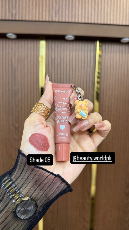 Hudamoji “Teddy Bear” Cocoa Butter Velvet Matte Glosses