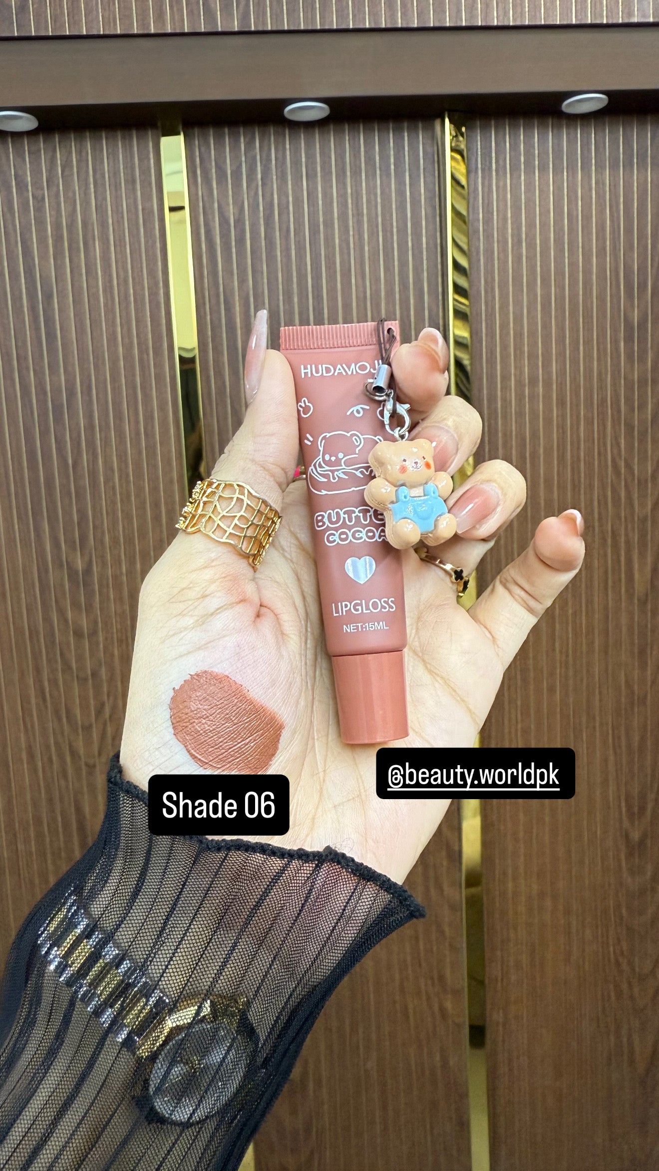 Hudamoji “Teddy Bear” Cocoa Butter Velvet Matte Glosses