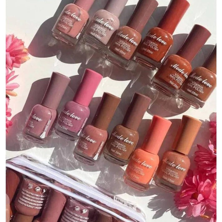 Imported 100% Original Matte Nail paints (Set of 12)