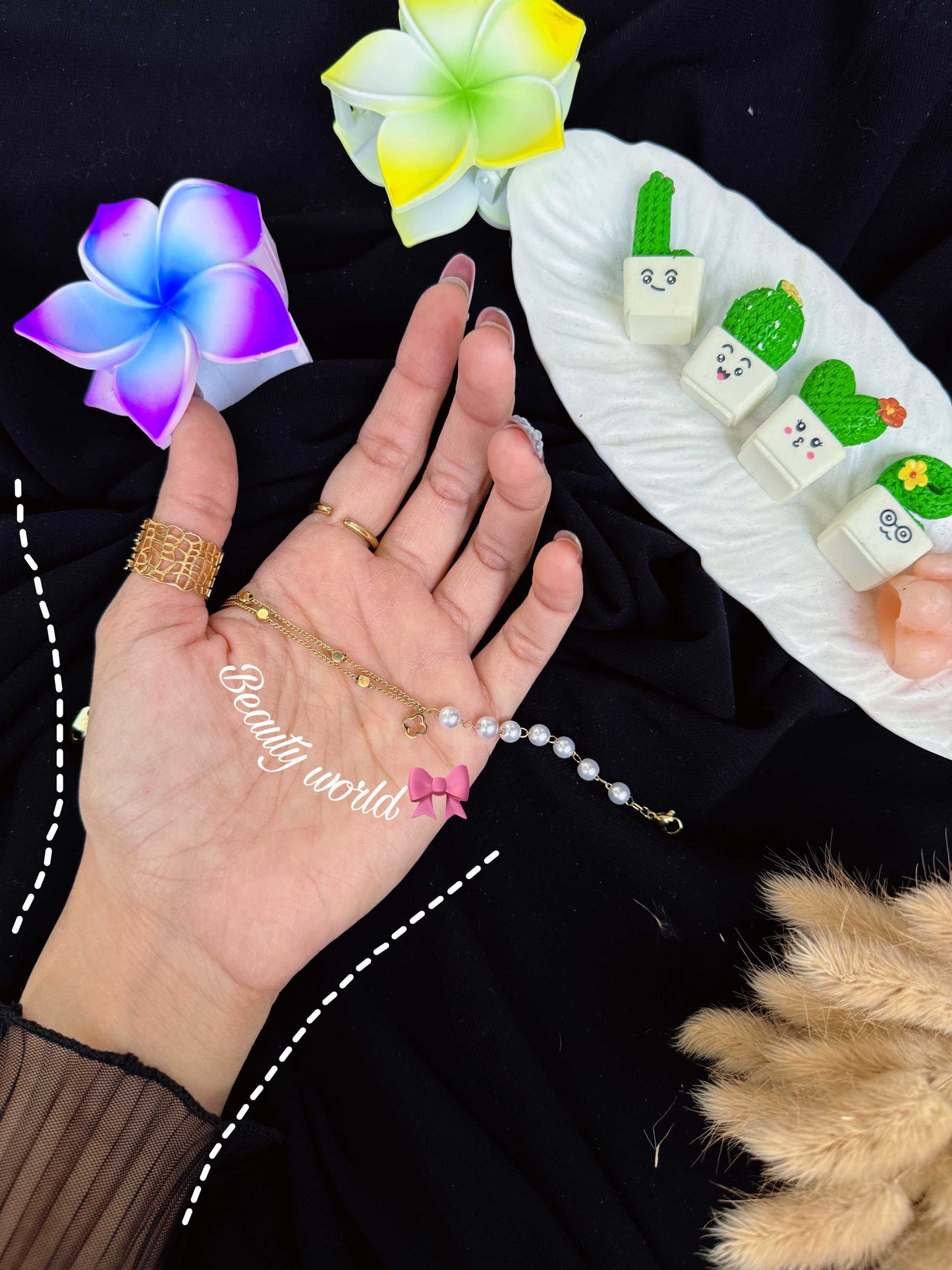 Gold Plated Pearl Bracelet