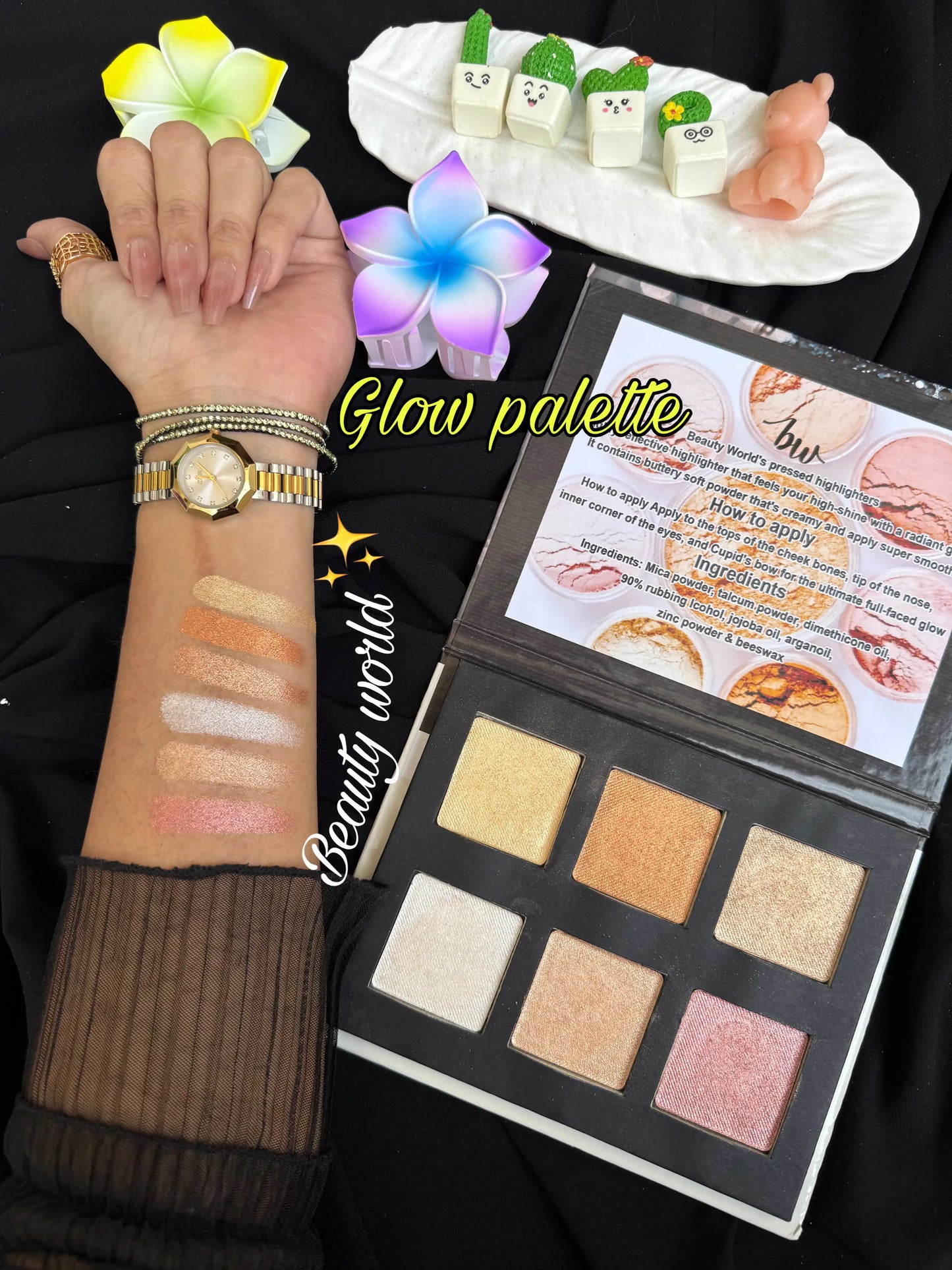 Beauty World Most Pigmented Highlighter Palette