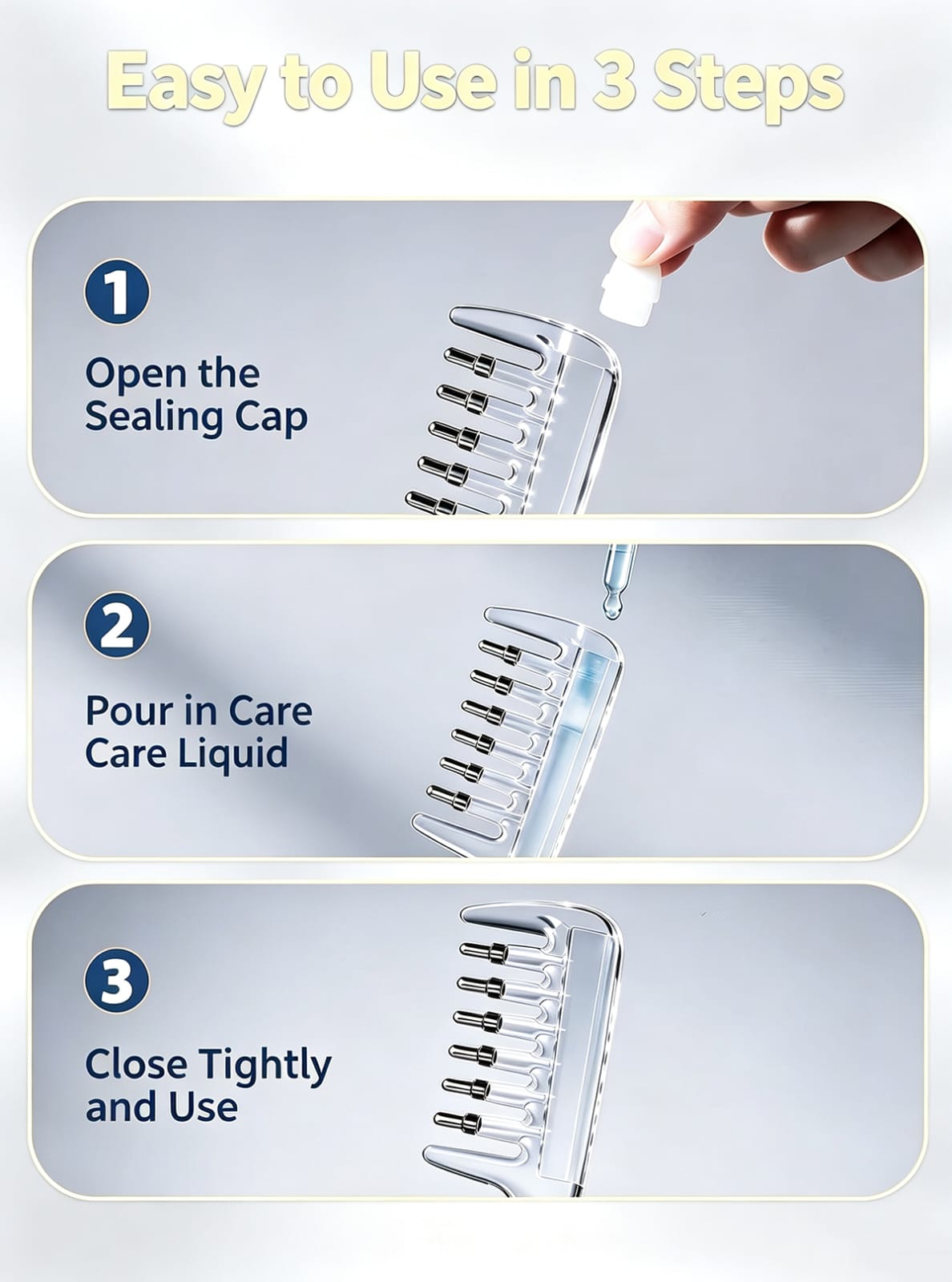 Scalp Liquid Applicator Comb