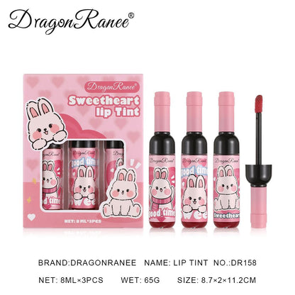 Dragon Ranee 3pcs Sweetheart Lip Tint Set DR158