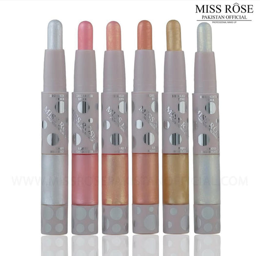 Miss Rose 2 in 1 Liquid & Stick Highlighter – Shimmer Glow