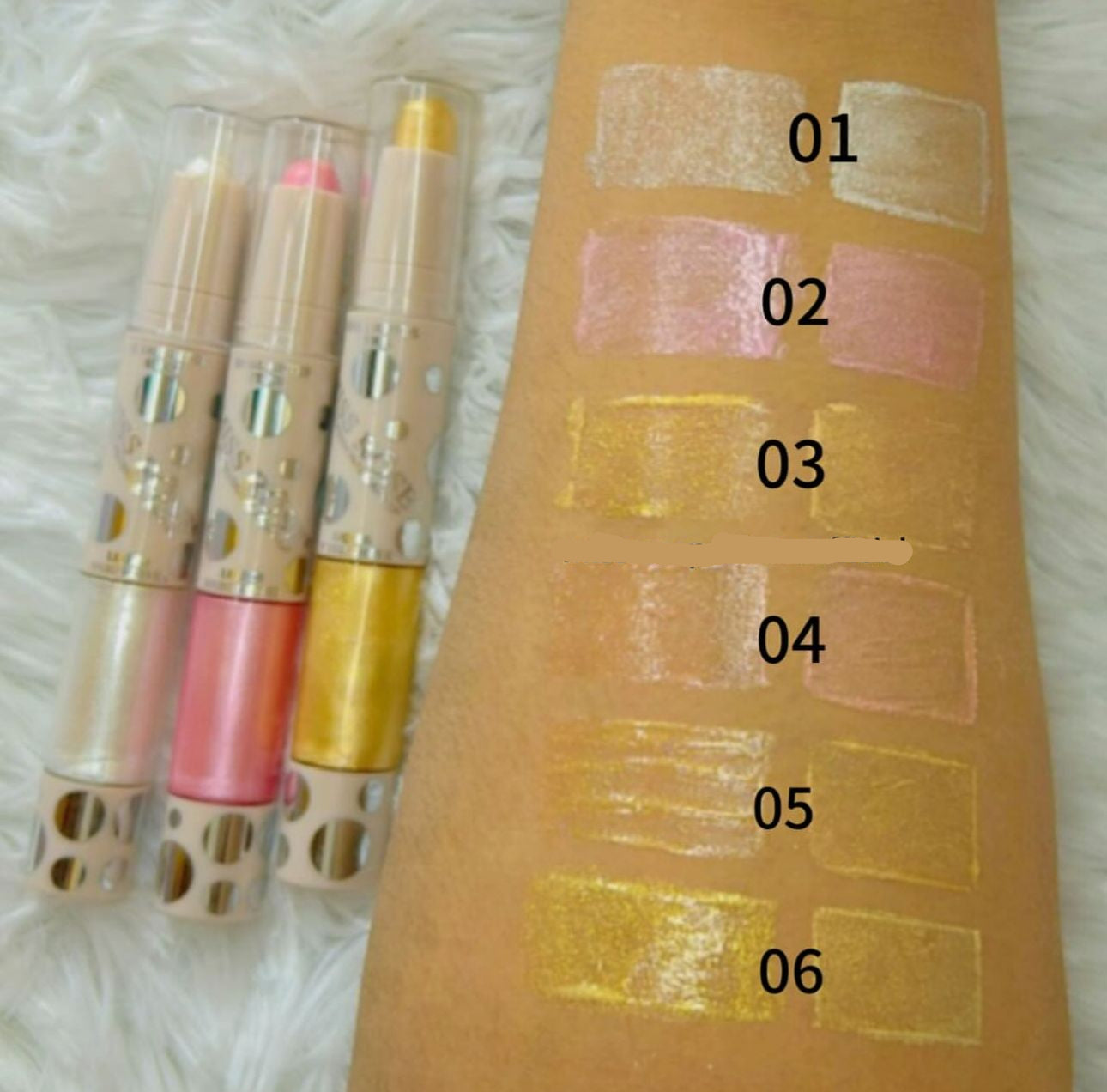 Miss Rose 2 in 1 Liquid & Stick Highlighter – Shimmer Glow