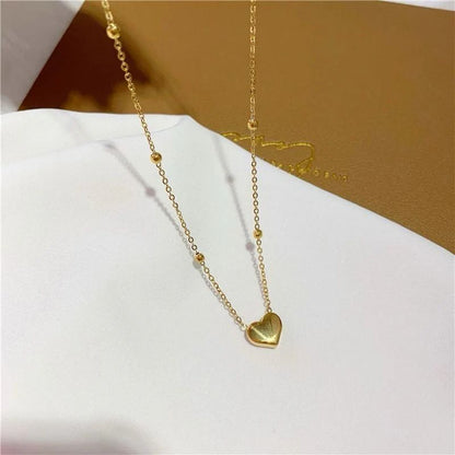 Trendy stainless steel heart pandent