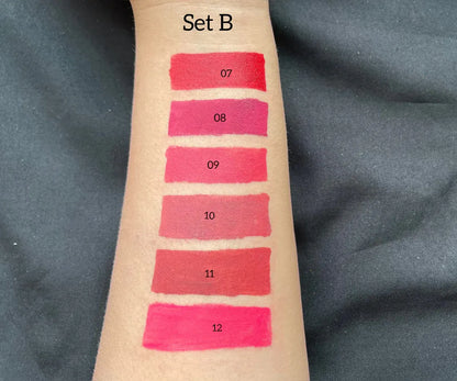 Miss Rose 3 PC Velvet Matte Lip Gloss Set – Hydrating & Moisturizing Lip Colors
