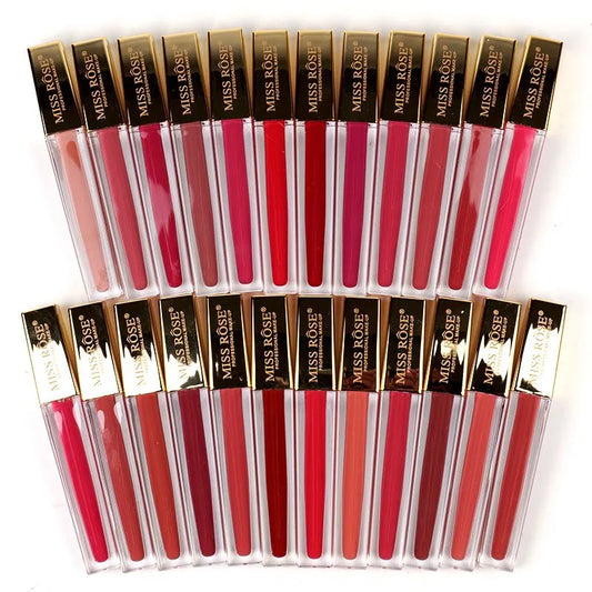 Miss Rose 3 PC Velvet Matte Lip Gloss Set – Hydrating & Moisturizing Lip Colors